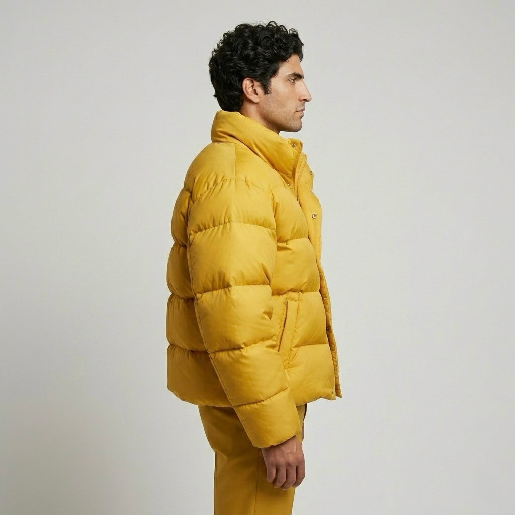 Oversized High Collar Puffer Jacket