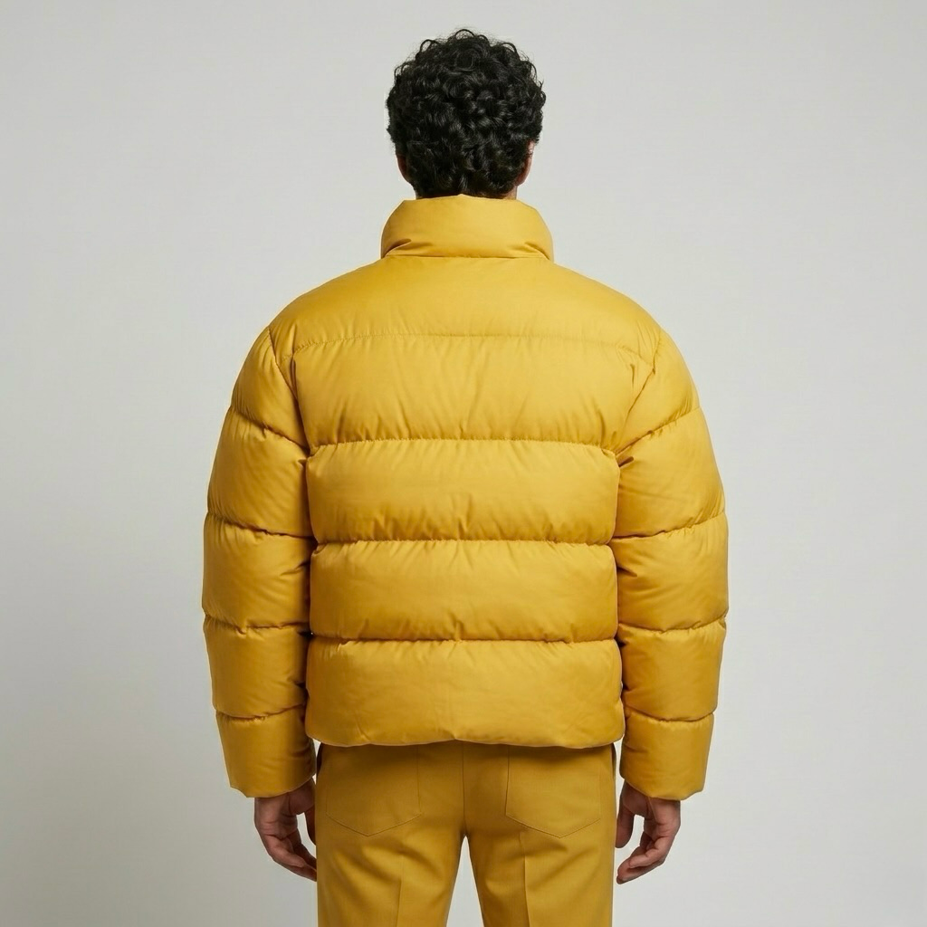 Oversized High Collar Puffer Jacket