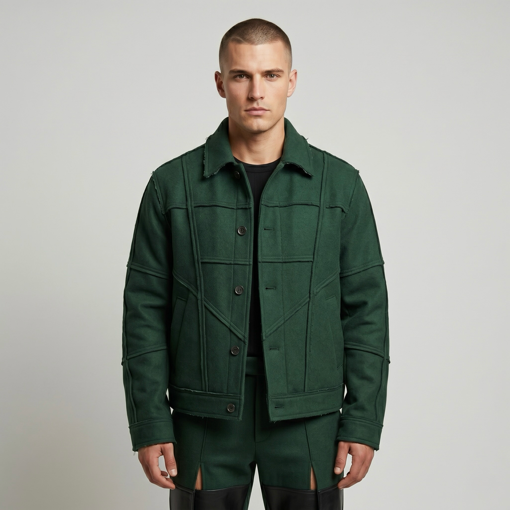 Structured Panel Utility Jacket