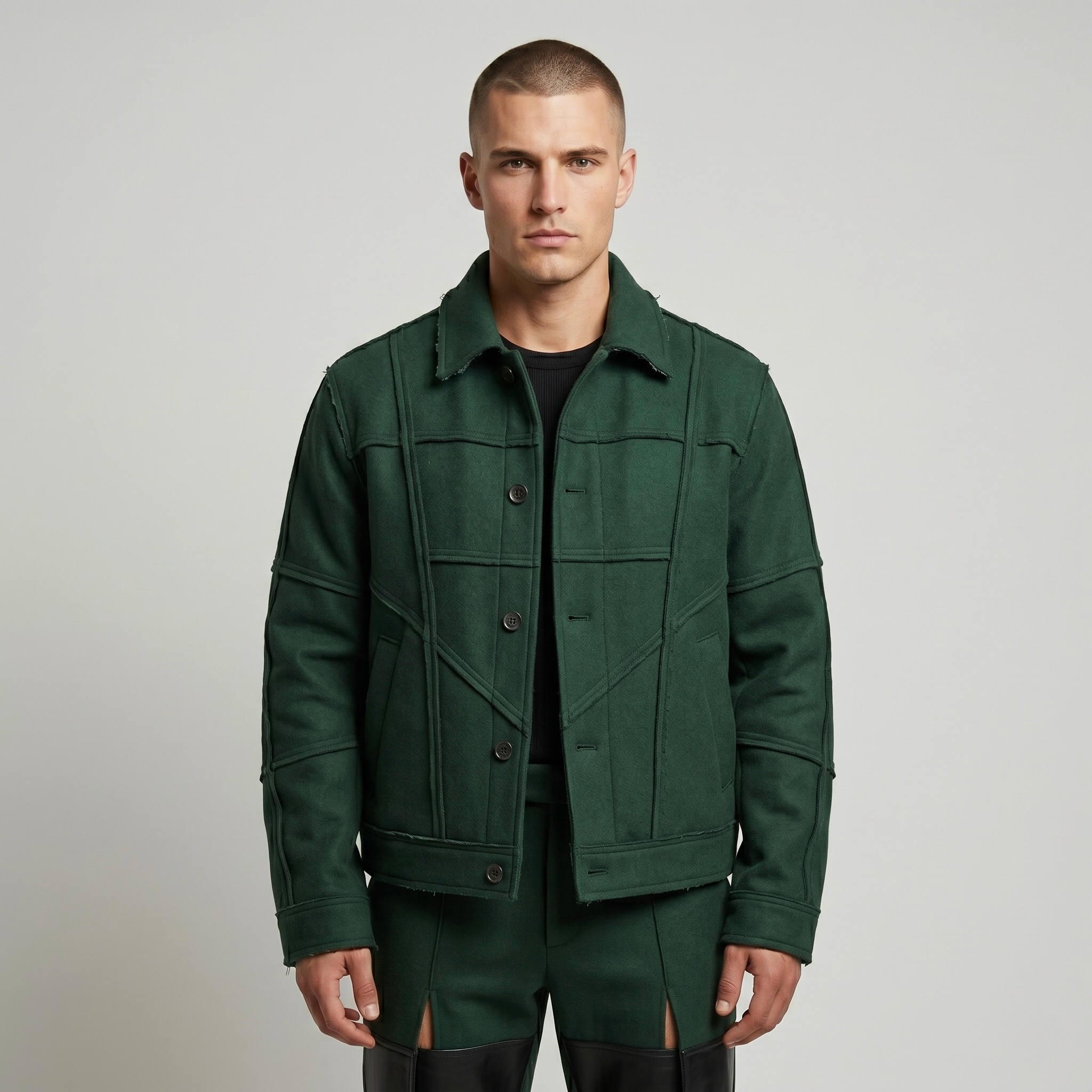 Structured Panel Utility Jacket