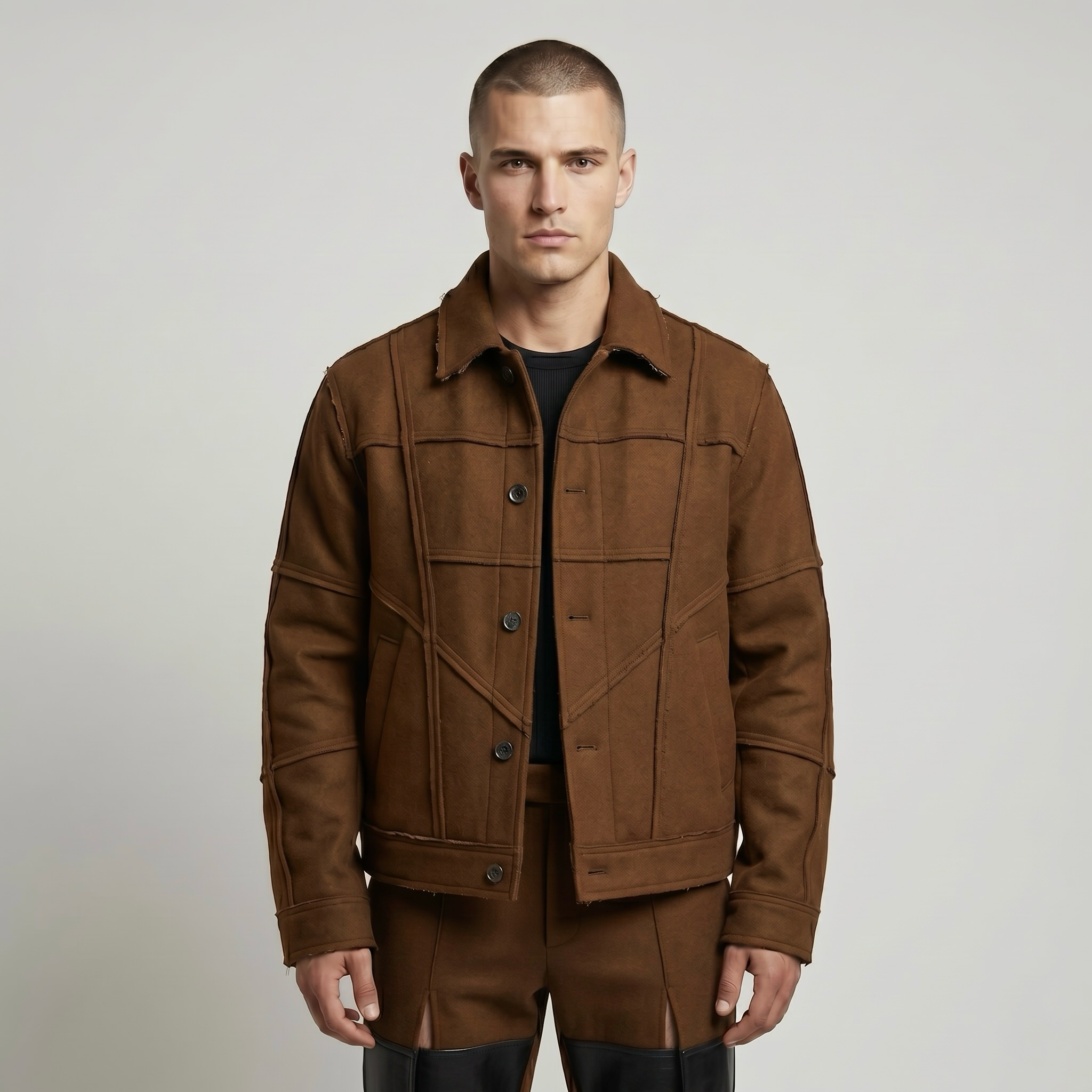 Structured Panel Utility Jacket