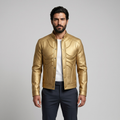 Metallic Contour Moto Jacket