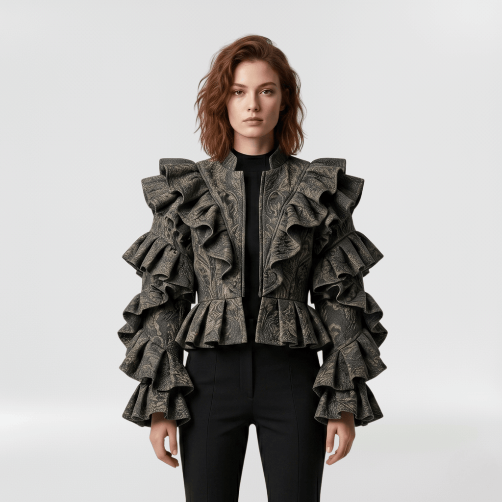Baroque Ruffle Statement Jacket