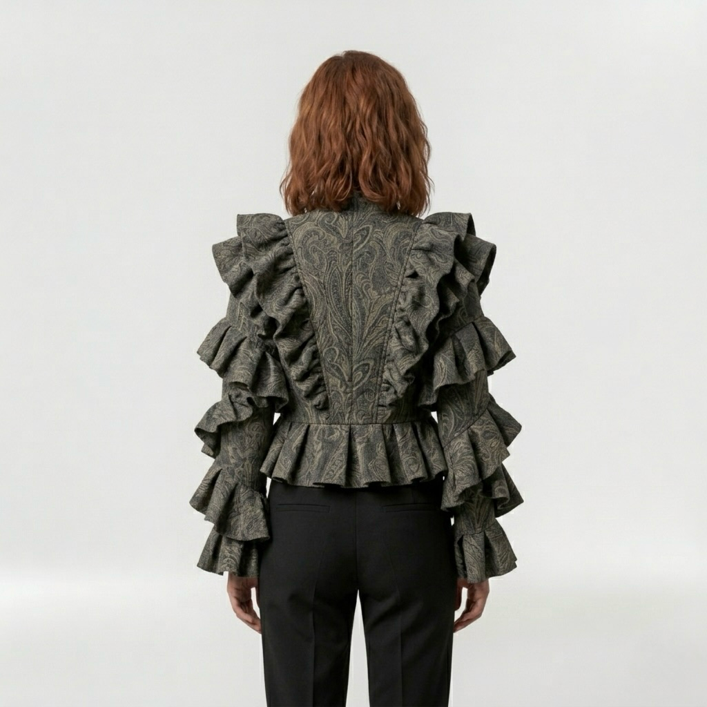 Baroque Ruffle Statement Jacket