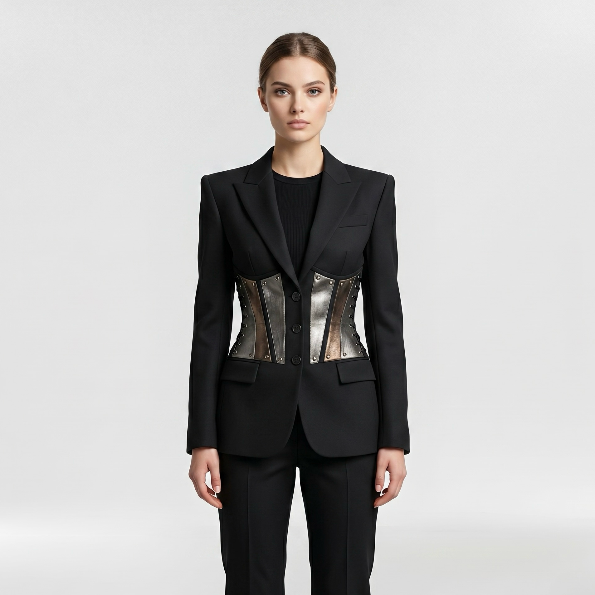 Corset Panel Tailored Blazer
