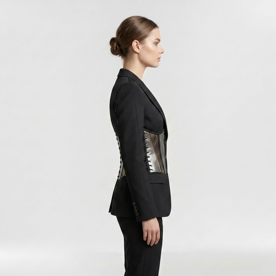 Corset Panel Tailored Blazer