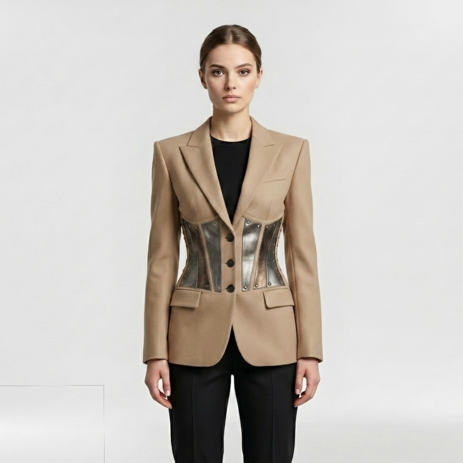 Corset Panel Tailored Blazer
