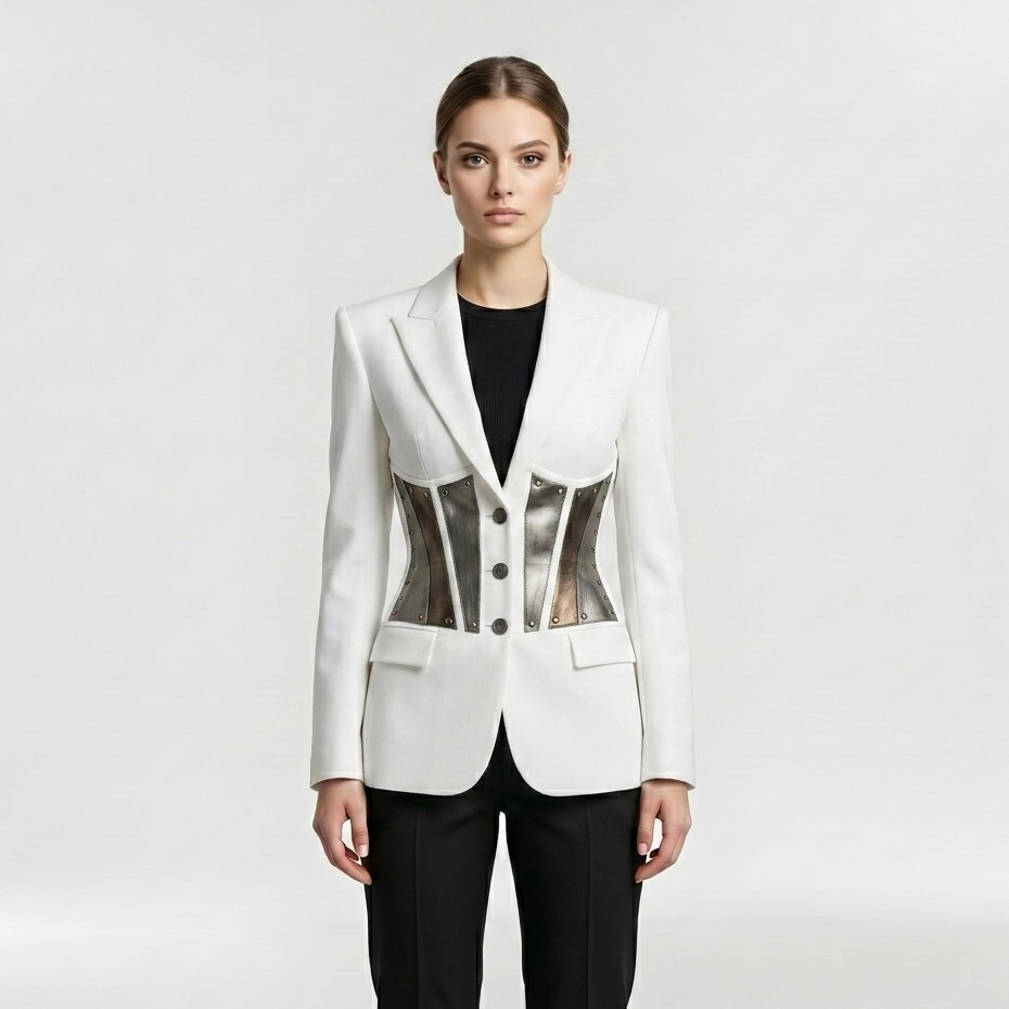 Corset Panel Tailored Blazer