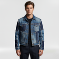 Patchwork Distressed Denim Jacket